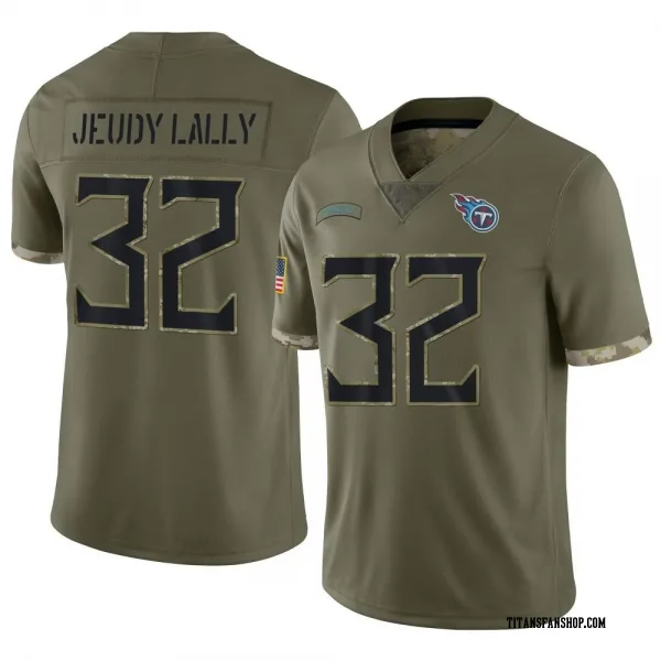 Men's Gabe Jeudy-Lally Tennessee Titans Limited Olive 2022 Salute To Service Jersey
