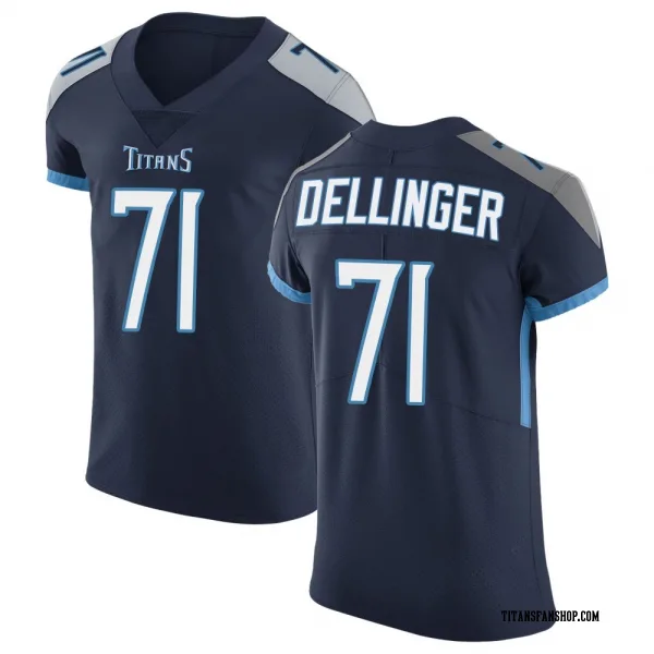 Men's Garrett Dellinger Tennessee Titans Elite Navy Vapor Untouchable Jersey
