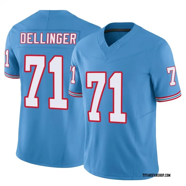 Men's Garrett Dellinger Tennessee Titans Limited Light Blue Vapor F.U.S.E. Jersey