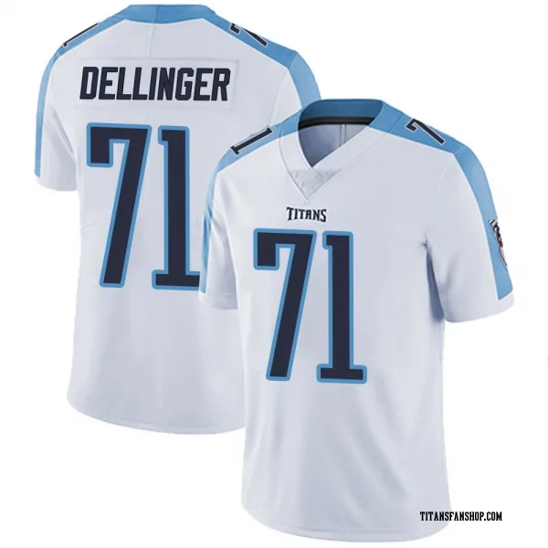Men's Garrett Dellinger Tennessee Titans Limited White Vapor Untouchable Jersey