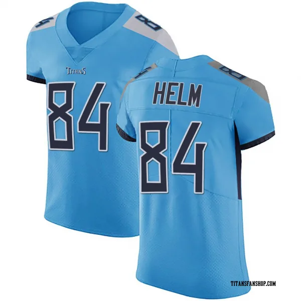 Men's Gunnar Helm Tennessee Titans Elite Light Blue Team Color Vapor Untouchable Jersey