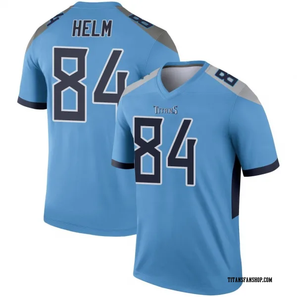 Men's Gunnar Helm Tennessee Titans Legend Light Blue Jersey