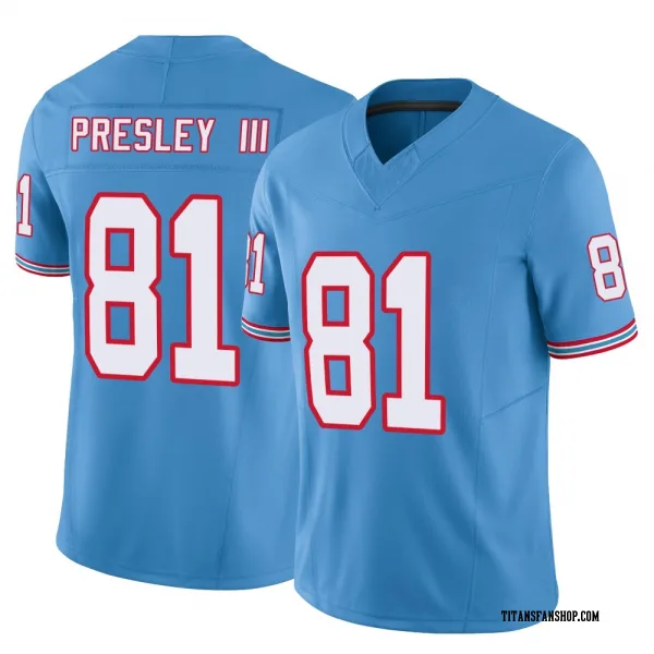 Men's Hal Presley III Tennessee Titans Limited Light Blue Vapor F.U.S.E. Jersey