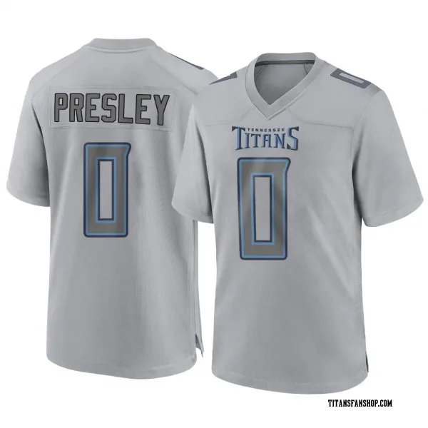 Men's Hal Presley Tennessee Titans Game Gray Atmosphere Fashion Jersey