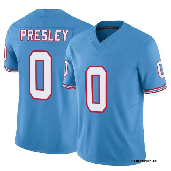 Men's Hal Presley Tennessee Titans Limited Light Blue Vapor F.U.S.E. Jersey