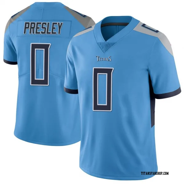 Men's Hal Presley Tennessee Titans Limited Light Blue Vapor Untouchable Jersey