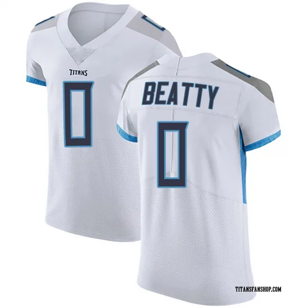 Men's Hank Beatty Tennessee Titans Elite White Vapor Untouchable Jersey