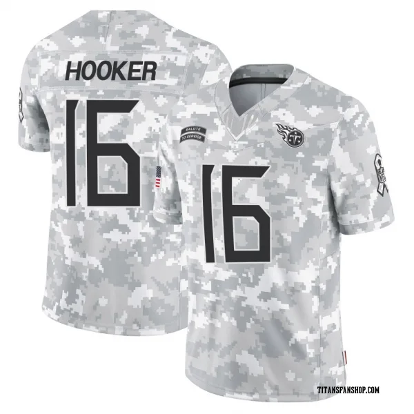 Men's Hendon Hooker Tennessee Titans Limited Arctic Camo 2024 Salute to Service Jersey