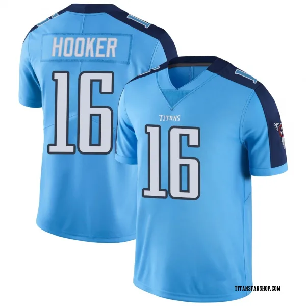 Men's Hendon Hooker Tennessee Titans Limited Light Blue Color Rush Jersey