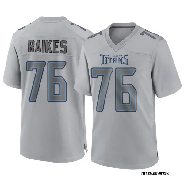 Men's Isaiah Raikes Tennessee Titans Game Gray Atmosphere Fashion Jersey