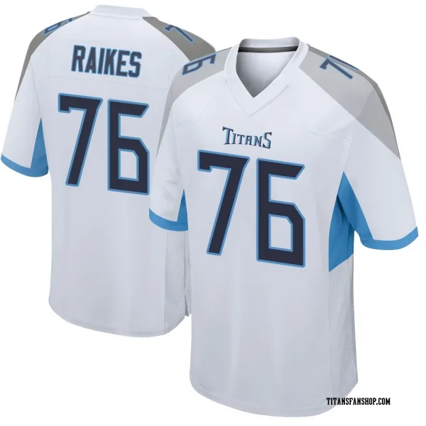 Men's Isaiah Raikes Tennessee Titans Game White Jersey