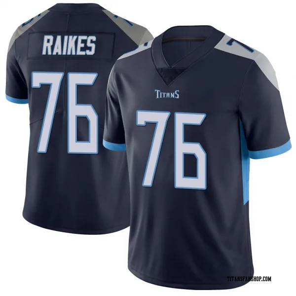 Men's Isaiah Raikes Tennessee Titans Limited Navy Vapor Untouchable Jersey