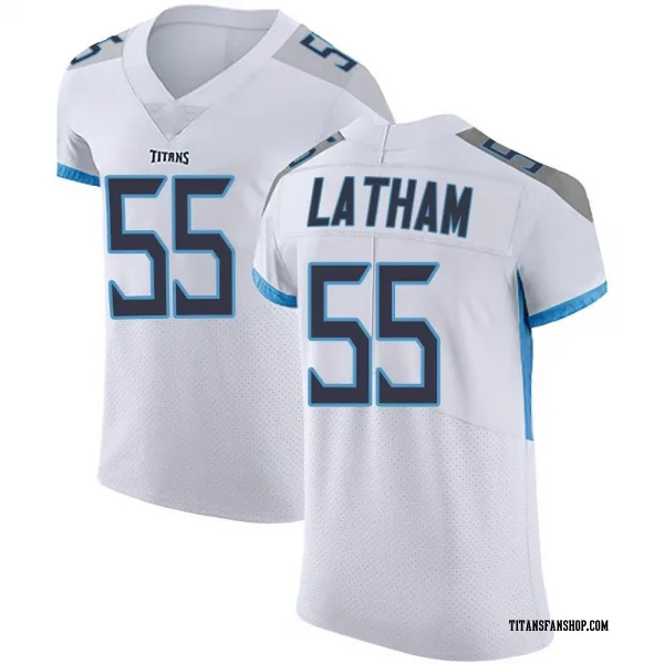 Men's JC Latham Tennessee Titans Elite White Vapor Untouchable Jersey