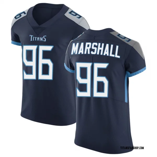 Men's Jackie Marshall Tennessee Titans Elite Navy Vapor Untouchable Jersey