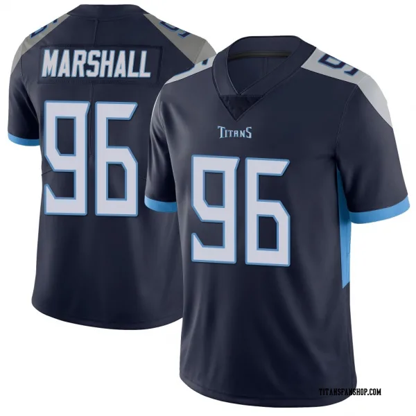Men's Jackie Marshall Tennessee Titans Limited Navy Vapor Untouchable Jersey