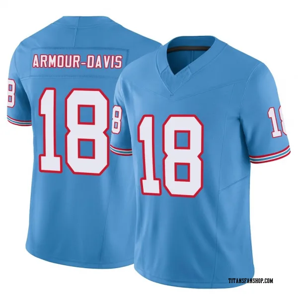 Men's Jalyn Armour-Davis Tennessee Titans Limited Light Blue Vapor F.U.S.E. Jersey