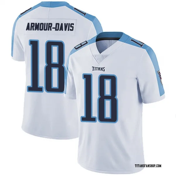 Men's Jalyn Armour-Davis Tennessee Titans Limited White Vapor Untouchable Jersey