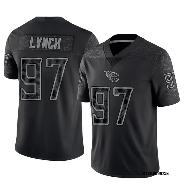 Men's James Lynch Tennessee Titans Limited Black Reflective Jersey