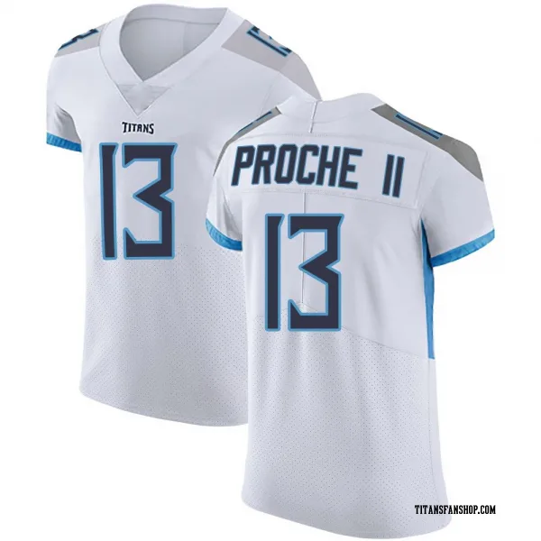 Men's James Proche II Tennessee Titans Elite White Vapor Untouchable Jersey