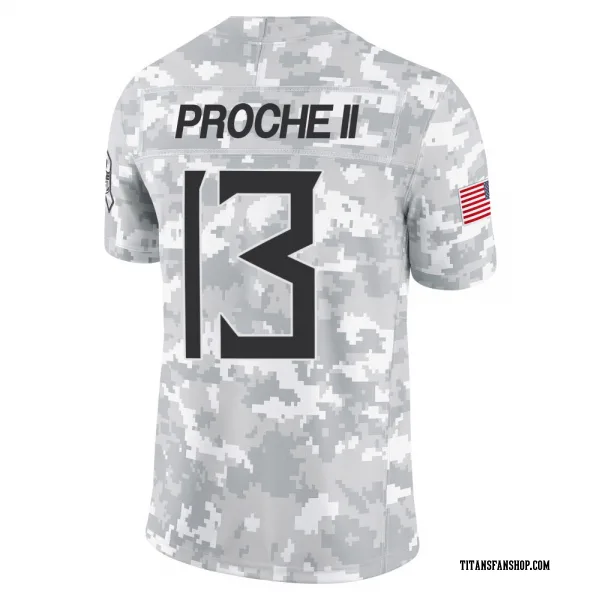 Men's James Proche II Tennessee Titans Limited Arctic Camo 2024 Salute to Service Jersey