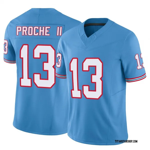Men's James Proche II Tennessee Titans Limited Light Blue Vapor F.U.S.E. Jersey