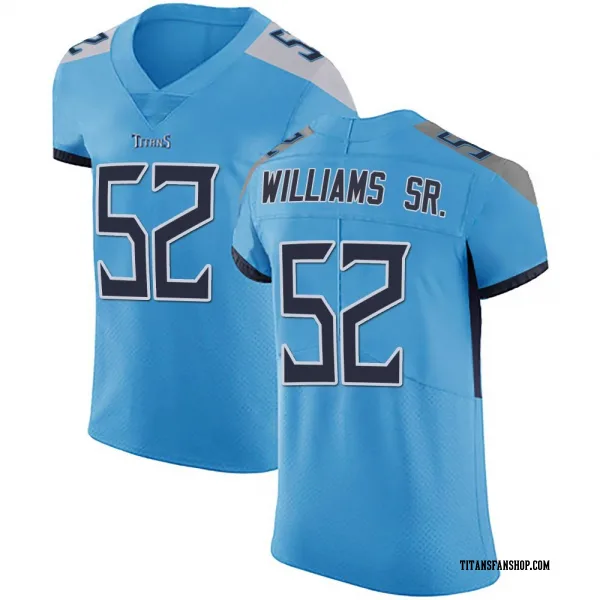 Men's James Williams Sr. Tennessee Titans Elite Light Blue Team Color Vapor Untouchable Jersey