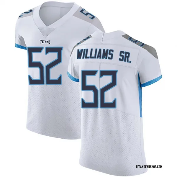 Men's James Williams Sr. Tennessee Titans Elite White Vapor Untouchable Jersey
