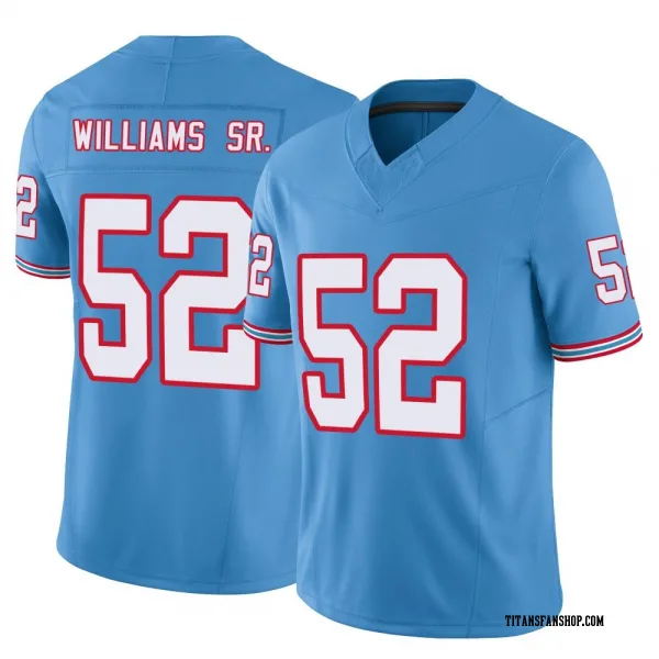Men's James Williams Sr. Tennessee Titans Limited Light Blue Vapor F.U.S.E. Jersey