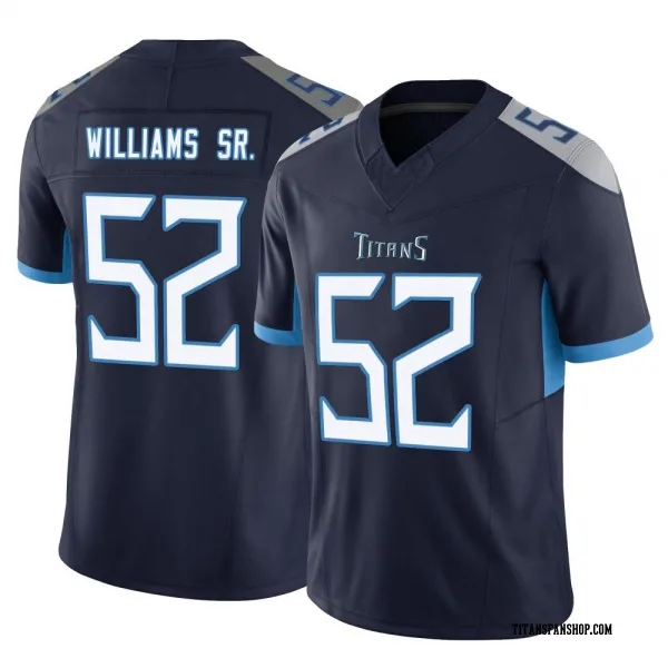 Men's James Williams Sr. Tennessee Titans Limited Navy Vapor F.U.S.E. Jersey
