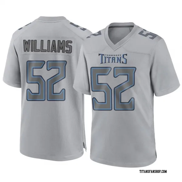 Men's James Williams Tennessee Titans Game Gray Atmosphere Fashion Jersey