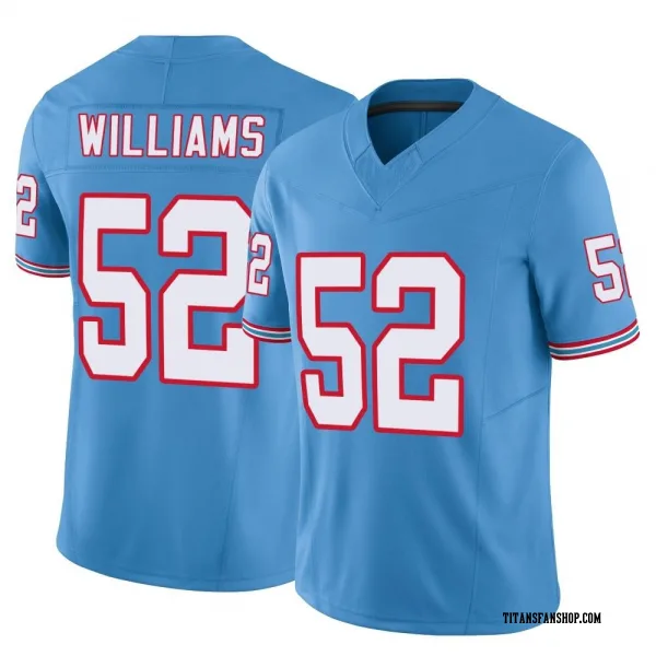 Men's James Williams Tennessee Titans Limited Light Blue Vapor F.U.S.E. Jersey