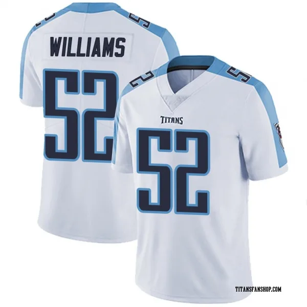 Men's James Williams Tennessee Titans Limited White Vapor Untouchable Jersey