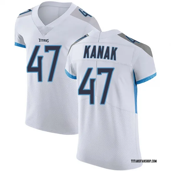Men's Jaren Kanak Tennessee Titans Elite White Vapor Untouchable Jersey