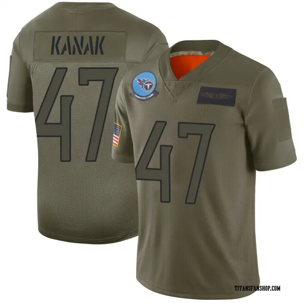 Men's Jaren Kanak Tennessee Titans Limited Camo 2019 Salute to Service Jersey