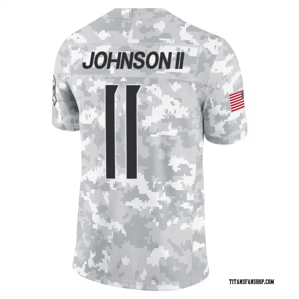 Men's Jermaine Johnson II Tennessee Titans Limited Arctic Camo 2024 Salute to Service Jersey