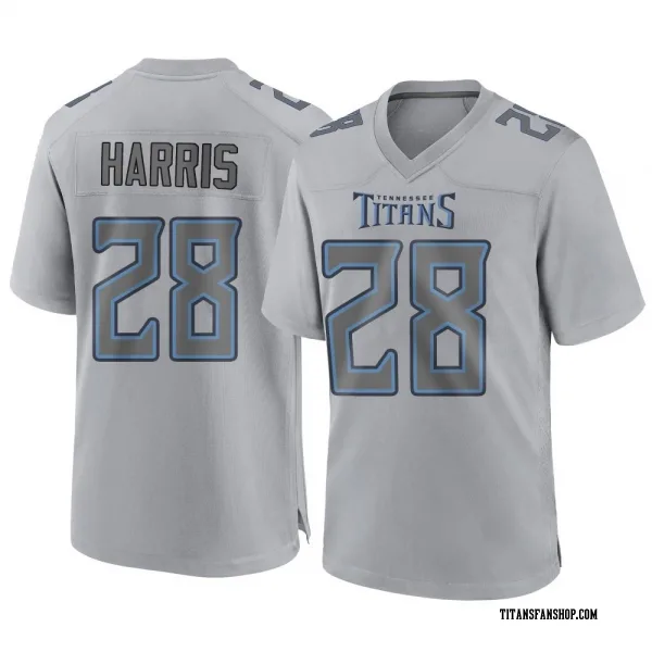 Men's Jermari Harris Tennessee Titans Game Gray Atmosphere Fashion Jersey