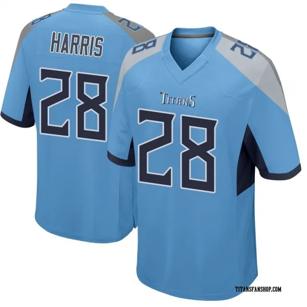 Men's Jermari Harris Tennessee Titans Game Light Blue Jersey