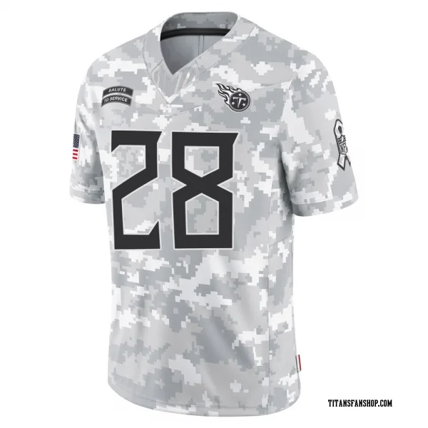 Men's Jerrick Reed II Tennessee Titans Limited Arctic Camo 2024 Salute to Service Jersey