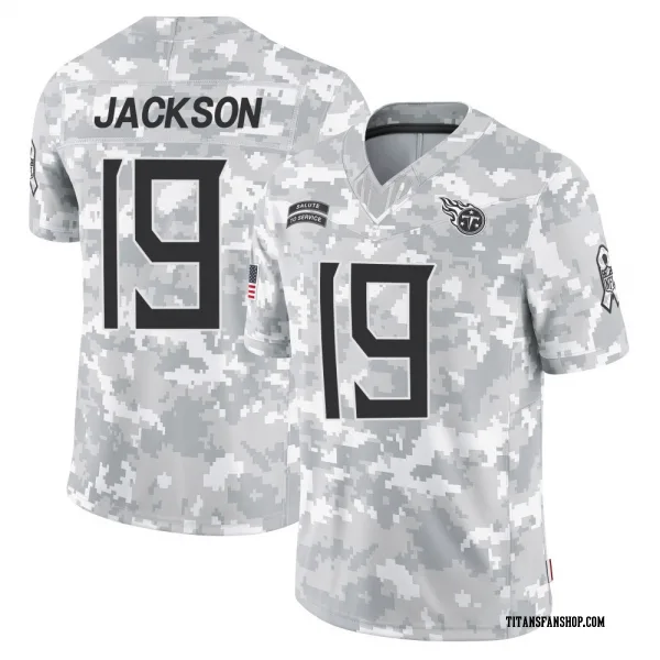 Men's Jha'Quan Jackson Tennessee Titans Limited Arctic Camo 2024 Salute to Service Jersey