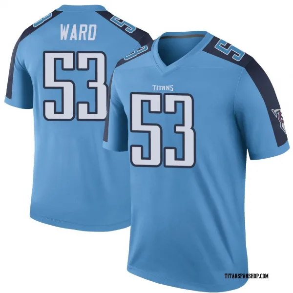 Men's Jihad Ward Tennessee Titans Legend Light Blue Color Rush Jersey
