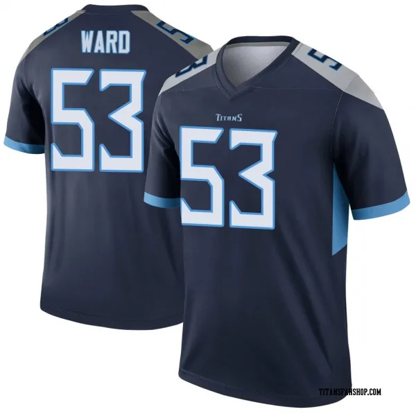Men's Jihad Ward Tennessee Titans Legend Navy Jersey