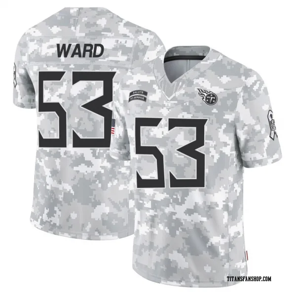 Men's Jihad Ward Tennessee Titans Limited Arctic Camo 2024 Salute to Service Jersey