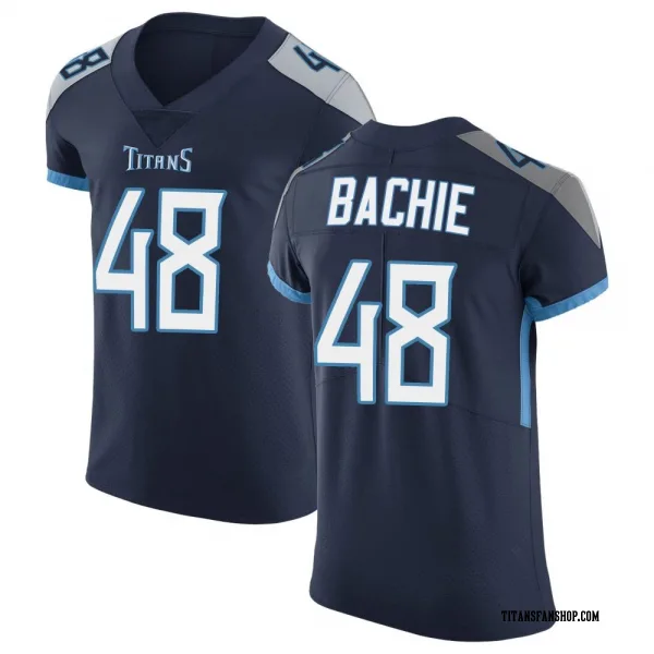 Men's Joe Bachie Tennessee Titans Elite Navy Vapor Untouchable Jersey