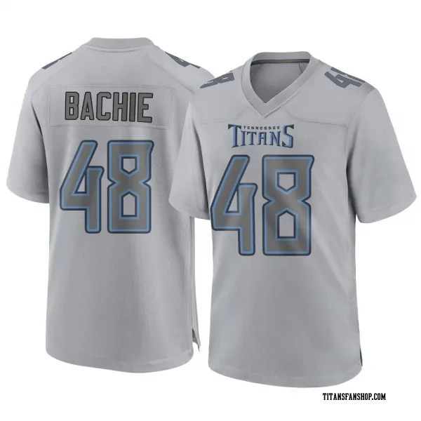 Men's Joe Bachie Tennessee Titans Game Gray Atmosphere Fashion Jersey