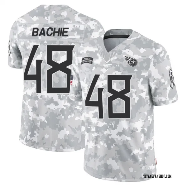 Men's Joe Bachie Tennessee Titans Limited Arctic Camo 2024 Salute to Service Jersey