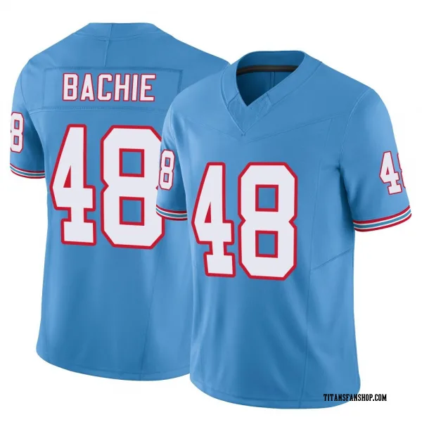 Men's Joe Bachie Tennessee Titans Limited Light Blue Vapor F.U.S.E. Jersey