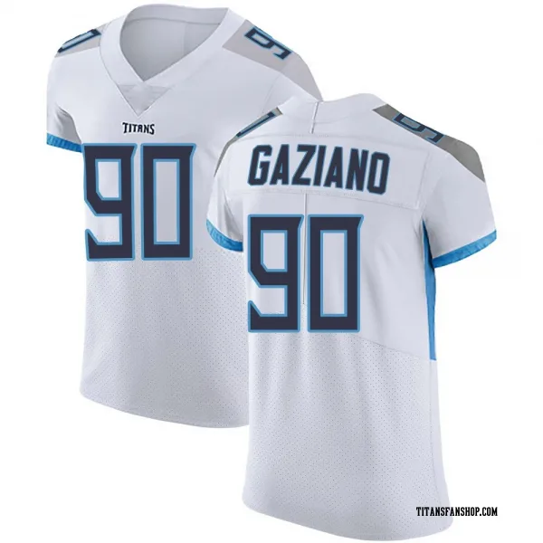 Men's Joe Gaziano Tennessee Titans Elite White Vapor Untouchable Jersey