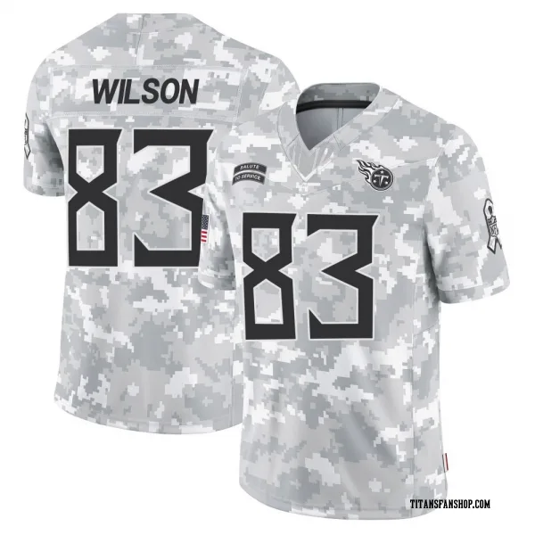 Men's Joel Wilson Tennessee Titans Limited Arctic Camo 2024 Salute to Service Jersey