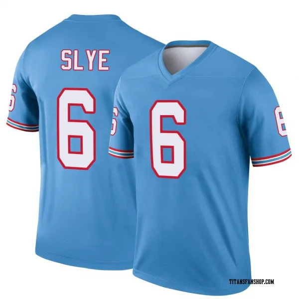 Men's Joey Slye Tennessee Titans Legend Light Blue Oilers Throwback Jersey