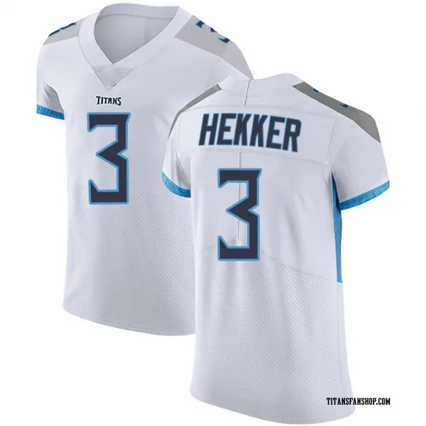 Men's Johnny Hekker Tennessee Titans Elite White Vapor Untouchable Jersey